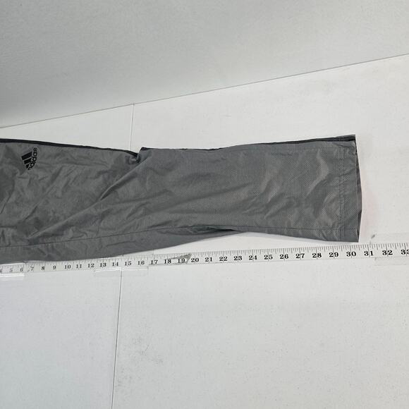 Adidas Men's Small Gray Athletic Track Pants Zip Hem‎ Stripes S86814 5977 - Picture 7 of 13